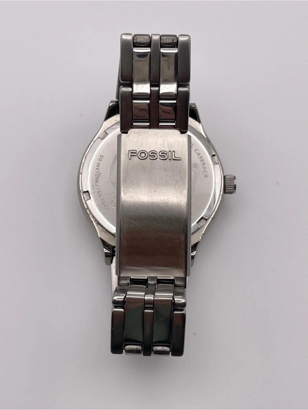 Vintage Fossil Big Tic watch stainless steel